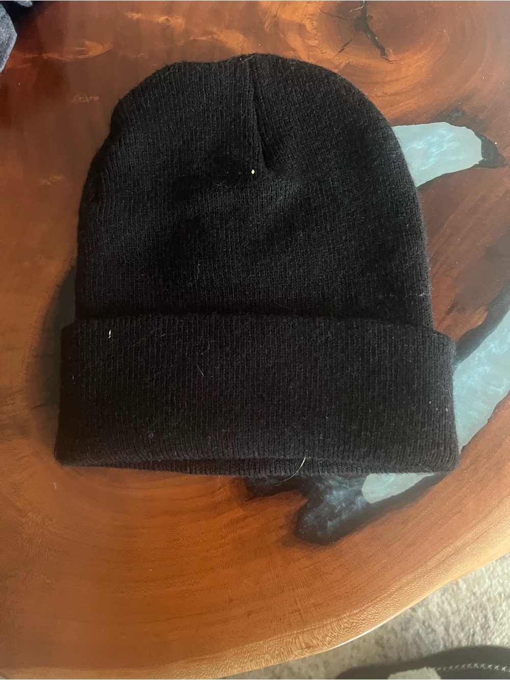 Carhartt Black Cuffed Beanie with Logo Patch - Picture 2 of 2